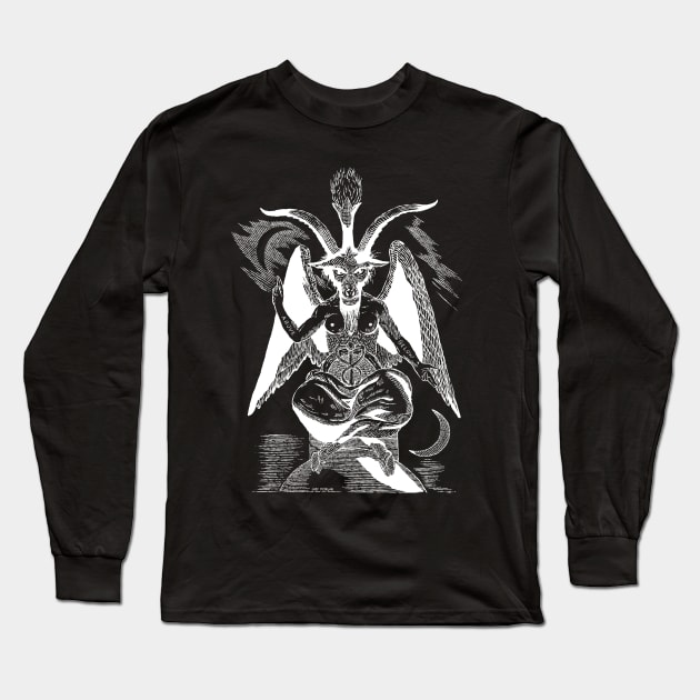 Baphomet Long Sleeve T-Shirt by LadyMorgan